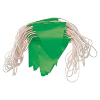 Orange PVC Bunting w/ Green Flags - Day Use