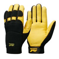 Contego Black/Yellow Golden Eagle Grip Tab Gloves - L