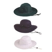 Adjustable Sun Hat (Blue/Green/White)