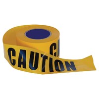 Caution Hazard Sign Tape Roll (Yellow) - 100m x 75mm 