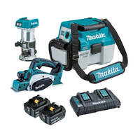 Makita 18V 3-Piece Brushless Combo Kit - 5.0Ah DLX3120TX1