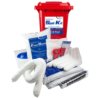SpillSmart 240L Hydrocarbon Oil & Fuel Spill Kit (Refill Kit Only) - Wheelie Bin