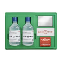 Mediq Eyewash Station Open with Mirror - Green