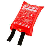 Medium Fire Blanket (Soft Plastic Pouch) - 1.2m x 1.2m