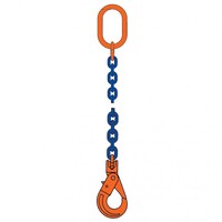 Single-Leg Sling w/ Clevis Self-Lock Hook (4t WLL) - 10mm x 1m