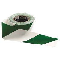 Barricade Tape (Green/White) - 100 x 75mm