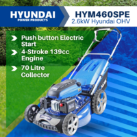 Hyundai 18" Electric Start  Mower - 139cc