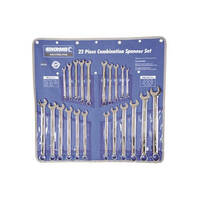 Kincrome 22 Piece Combination Spanner Set Imperial & Metric - K3029