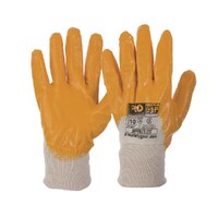 Super-Lite Orange Nitrile 3/4 Dip Gloves