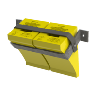 Wheel Chock Mounting Bracket (Double) - 1.5LW