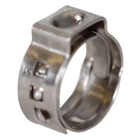 Hose Clamps (1-Ear) - 13.3mm ID (Before Crimping) - Suit 5mm ID Oxy/Argon Hose