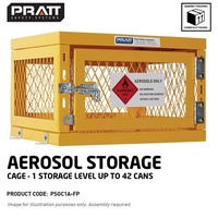Pratt Aerosol Cage (1 Storage Levels, 42 Cans) - Flat Packed