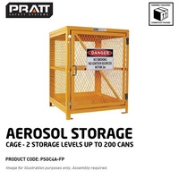 Pratt Aerosol Cage (2 Storage Levels, 200 Cans) - Flat Packed