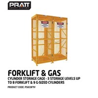 Pratt Forklift & Gas Cylinder Cage - 3 Storage Levels