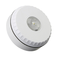 Ceiling Mount Visual Warning Device - White Body w/ Red Flash