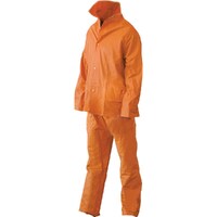 Hi-Vis Orange PVC/Polyester Rain Suit 