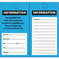 Cirlock Information Tags (Pack of 100) - 140 x 75mm