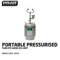 Pratt Portable Pressurised Twin Eye Wash - 45L Unit