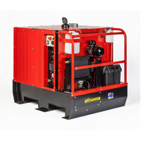 SW21-200DE E-Start Hot/Cold Water Pressure Cleaner (Kubota Diesel Motor) -  21LPM