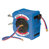 Alemlube Covered Oxy-Acetylene Hose Reel (S Series)- 8m x 6mm ID