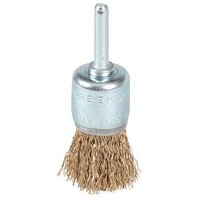 Taipan Spindle Mount End Brushes (Crimped Brass-Coated Steel) - 25mm