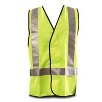 Fluro Yellow Reflective X Back Safety Vest (Day/Night Use)