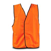 Fluro Orange Non-Reflective Safety Vest (Day Use)