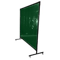 Heavy Duty Welding Frame & Curtain - 1.8 x 2.0m (Green)