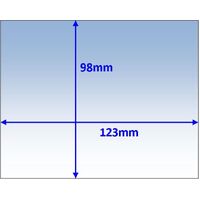 Clear Lenses for Auto Helmets - Outer (123 x 98mm)