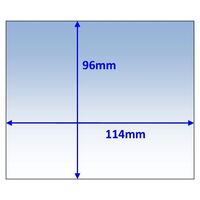 Clear Lenses for Auto Helmets (Outer) - 114 x 96mm (Extra Heat-Resistant)