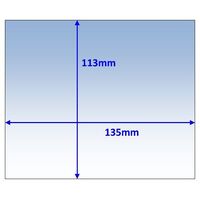Clear Lenses for Auto Helmets (Outer) - 135 x 113mm (Extra Heat-Resistant)