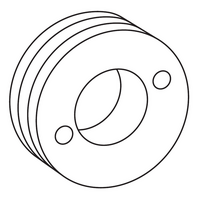 MIG Drive Rollers (OD30 x ID10 x W12mm) - Pin/Hole Drive