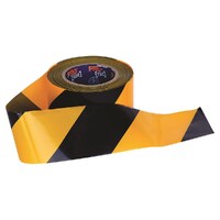 Hazard Tape Roll (Yellow/Black ) - 100m x 75mm