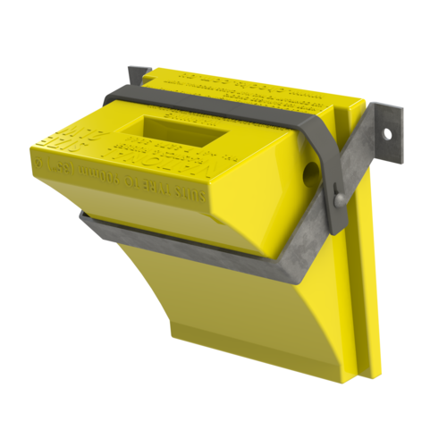 Wheel Chock Mounting Bracket (Vertical Style) 2LW National Plastics